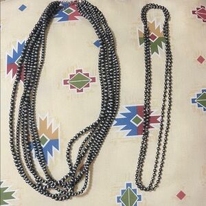 Navajo Pearl Inspired Beaded Necklace Bundle